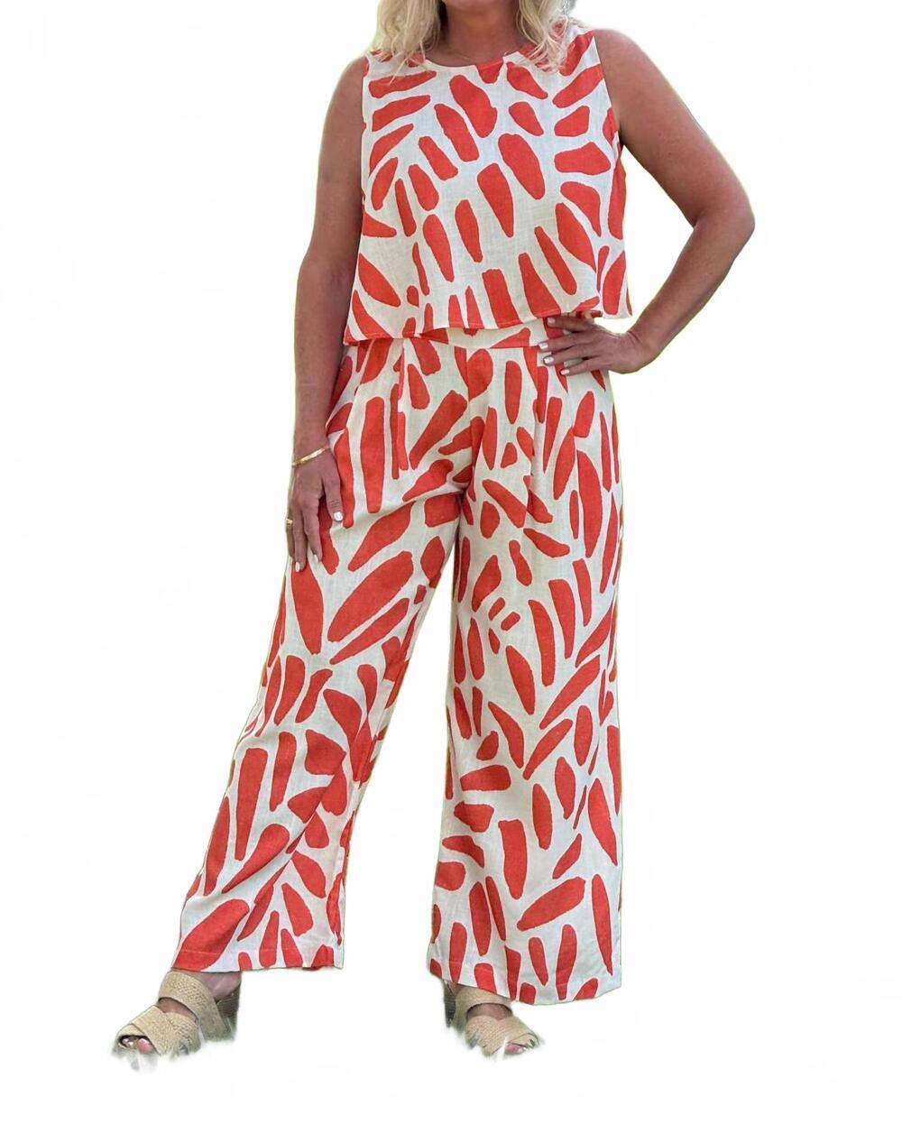 NEW SALTY WEEKEND aruba pants in coral print